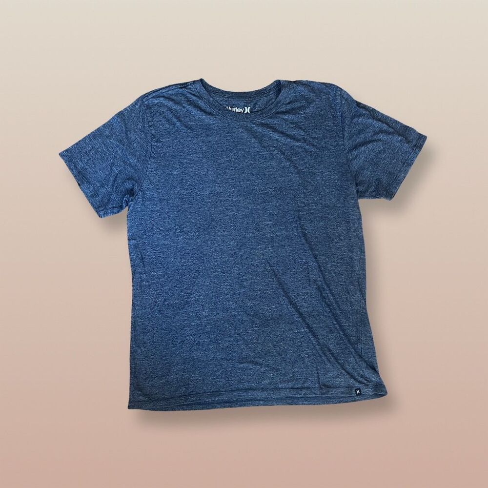 Hurley Men's Blue Short Sleeve Crewneck T-Shirt Size L Casual